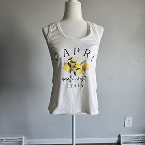 Capri Amalfi Coast White Tank Top